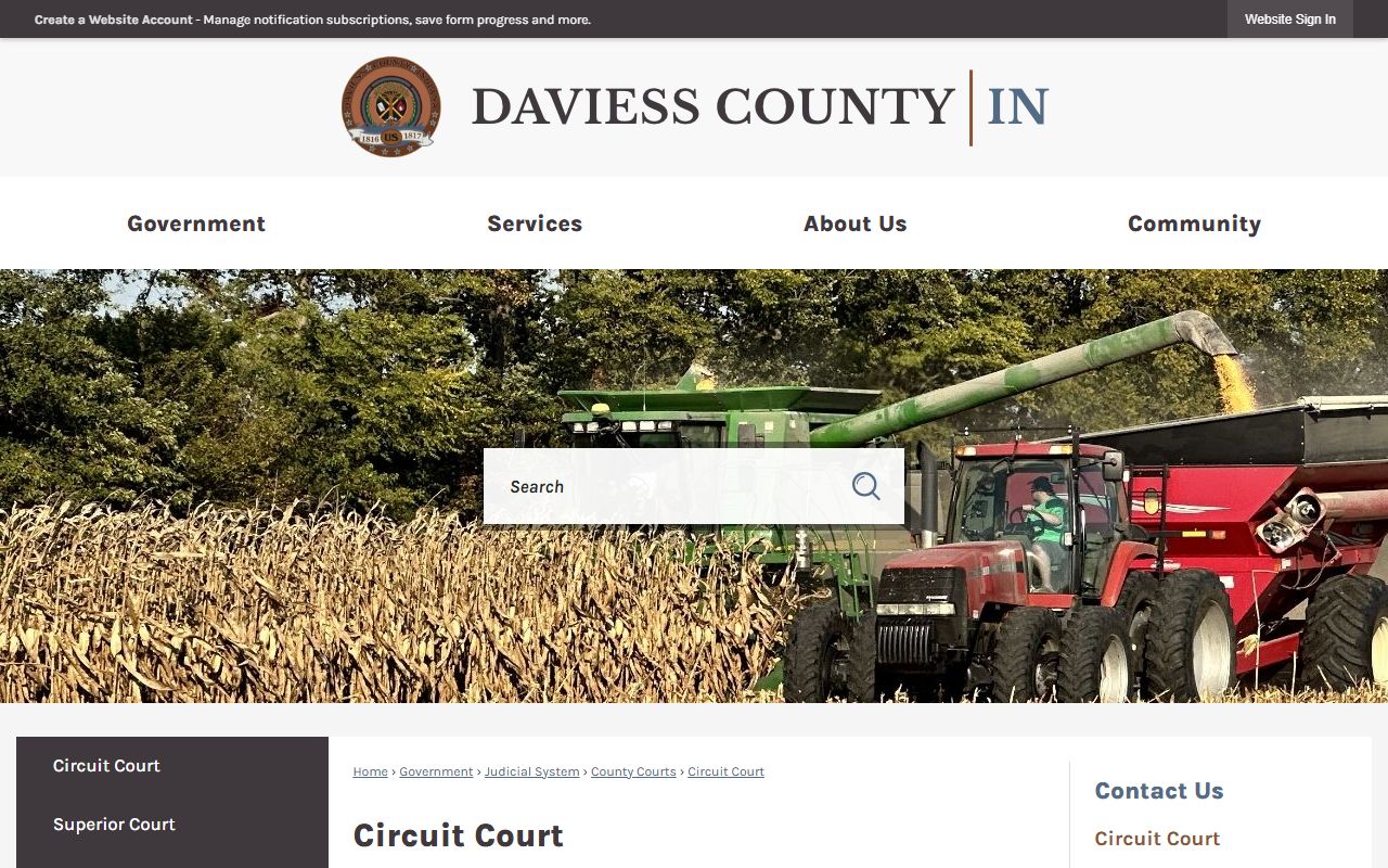 Daviess County Circuit Court records and judge information