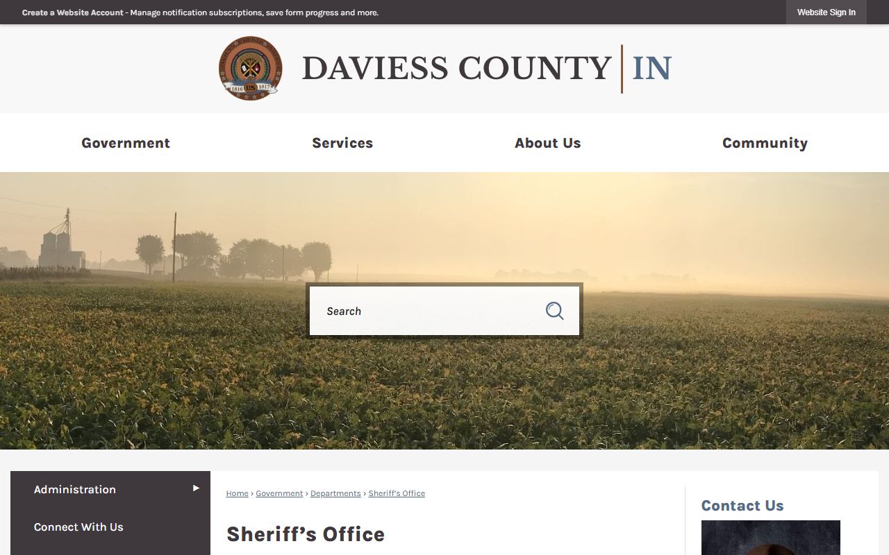 Daviess County court records sheriff office information