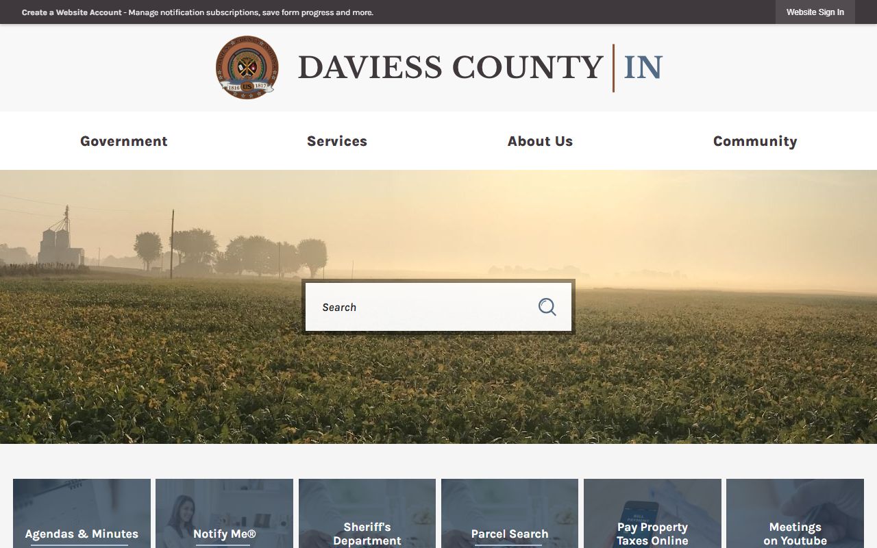 Daviess County court records official county homepage