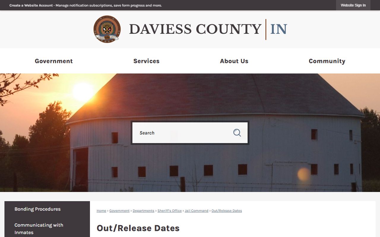 Daviess County warrant records release date guidance